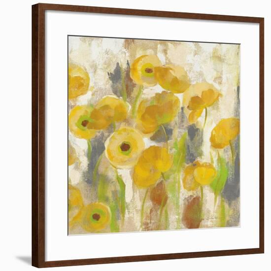 Floating Yellow Flowers V-Silvia Vassileva-Framed Art Print