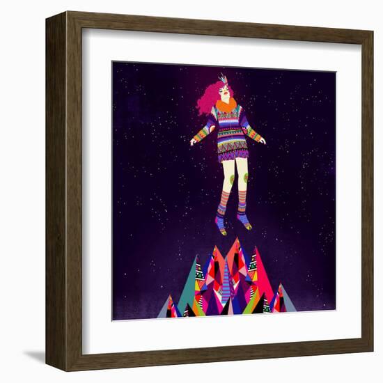 Floating-Diela Maharanie-Framed Art Print