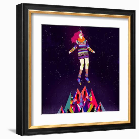 Floating-Diela Maharanie-Framed Art Print