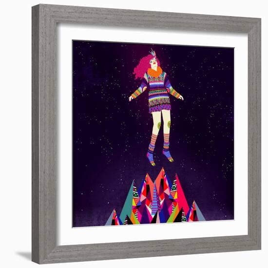 Floating-Diela Maharanie-Framed Art Print