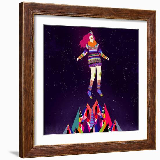 Floating-Diela Maharanie-Framed Art Print