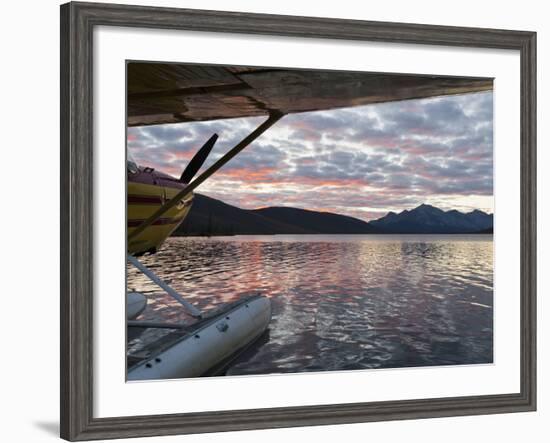 Floatplane, Takahula Lake, Alaska, USA-Hugh Rose-Framed Photographic Print