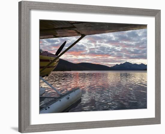 Floatplane, Takahula Lake, Alaska, USA-Hugh Rose-Framed Photographic Print