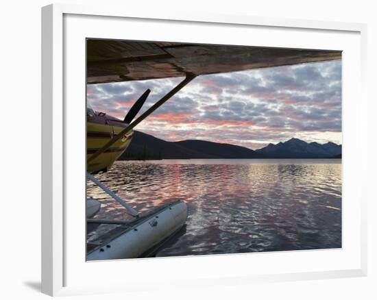 Floatplane, Takahula Lake, Alaska, USA-Hugh Rose-Framed Photographic Print