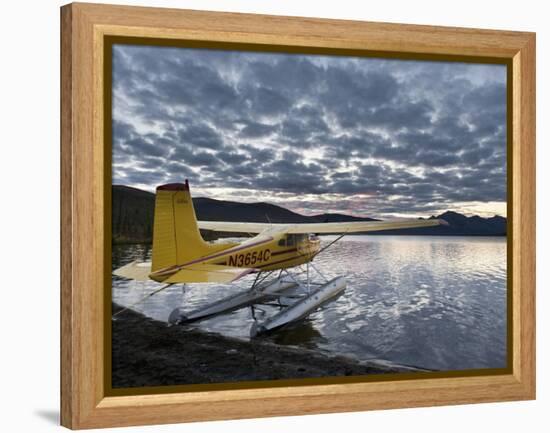 Floatplane, Takahula Lake, Alaska, USA-Hugh Rose-Framed Premier Image Canvas