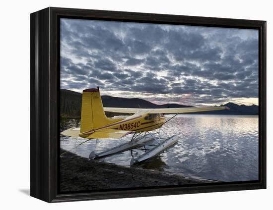 Floatplane, Takahula Lake, Alaska, USA-Hugh Rose-Framed Premier Image Canvas