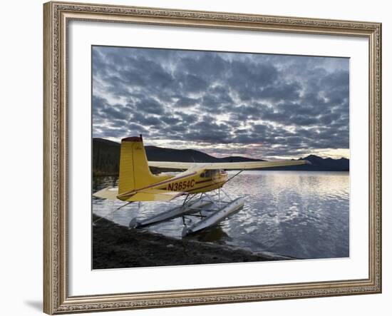 Floatplane, Takahula Lake, Alaska, USA-Hugh Rose-Framed Photographic Print