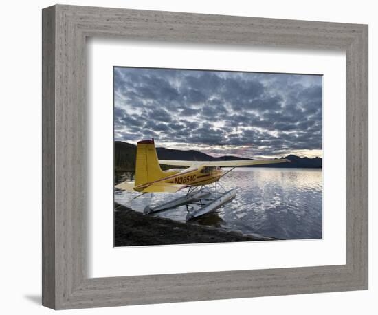 Floatplane, Takahula Lake, Alaska, USA-Hugh Rose-Framed Photographic Print