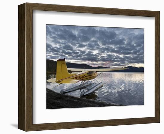 Floatplane, Takahula Lake, Alaska, USA-Hugh Rose-Framed Photographic Print