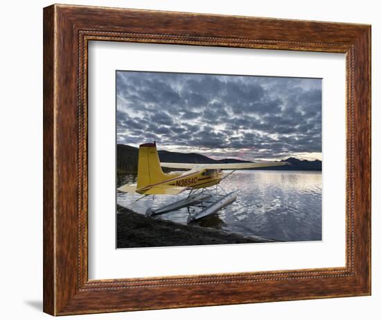 Floatplane, Takahula Lake, Alaska, USA-Hugh Rose-Framed Photographic Print