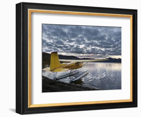 Floatplane, Takahula Lake, Alaska, USA-Hugh Rose-Framed Photographic Print