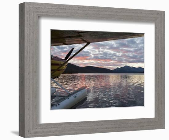 Floatplane, Takahula Lake, Alaska, USA-Hugh Rose-Framed Photographic Print