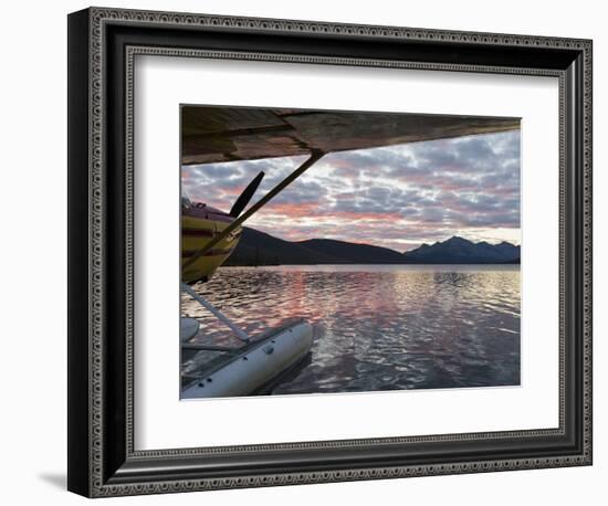 Floatplane, Takahula Lake, Alaska, USA-Hugh Rose-Framed Photographic Print