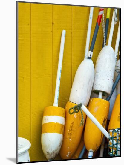 Floats, Widgery Wharf, Portland, Maine, New England, United States of America, North America-Alan Copson-Mounted Photographic Print