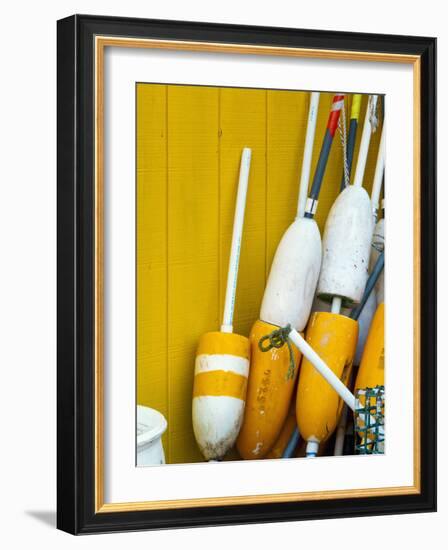 Floats, Widgery Wharf, Portland, Maine, New England, United States of America, North America-Alan Copson-Framed Photographic Print