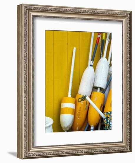 Floats, Widgery Wharf, Portland, Maine, New England, United States of America, North America-Alan Copson-Framed Photographic Print