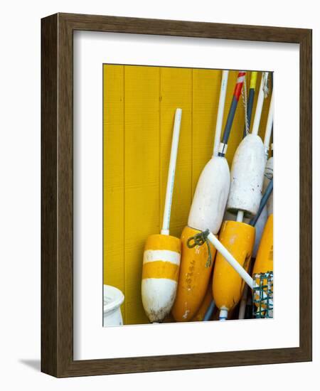 Floats, Widgery Wharf, Portland, Maine, New England, United States of America, North America-Alan Copson-Framed Photographic Print