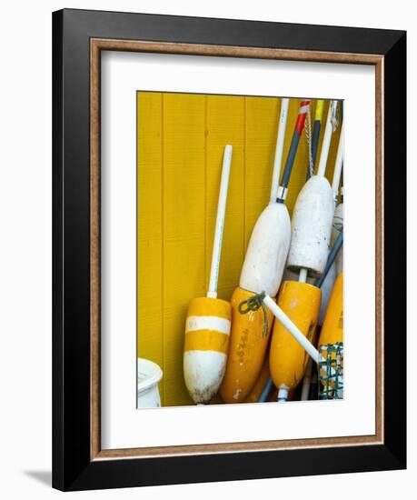 Floats, Widgery Wharf, Portland, Maine, New England, United States of America, North America-Alan Copson-Framed Photographic Print