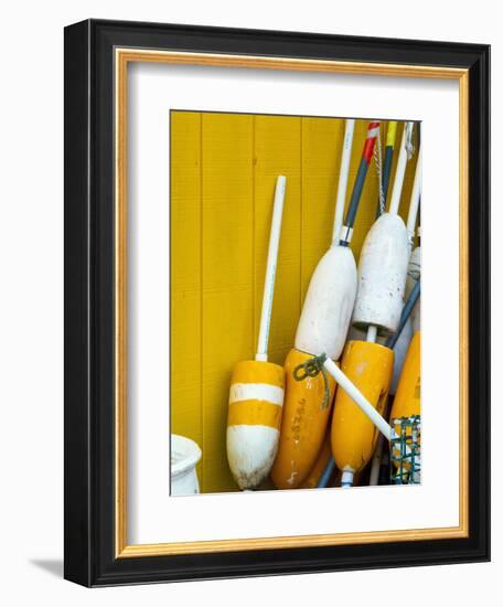 Floats, Widgery Wharf, Portland, Maine, New England, United States of America, North America-Alan Copson-Framed Photographic Print