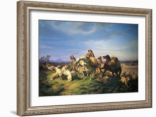 Flock, 1861-Filippo Palizzi-Framed Giclee Print