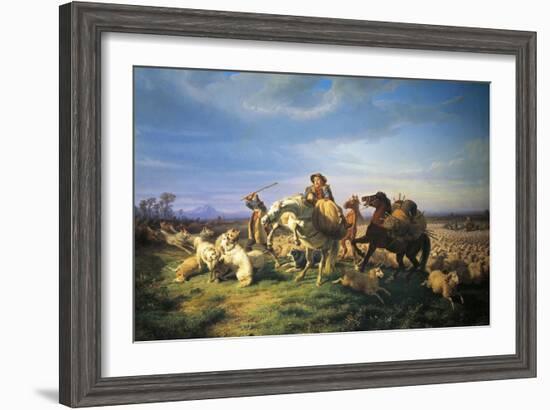 Flock, 1861-Filippo Palizzi-Framed Giclee Print