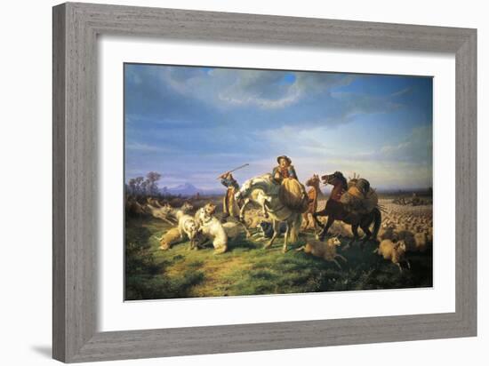 Flock, 1861-Filippo Palizzi-Framed Giclee Print