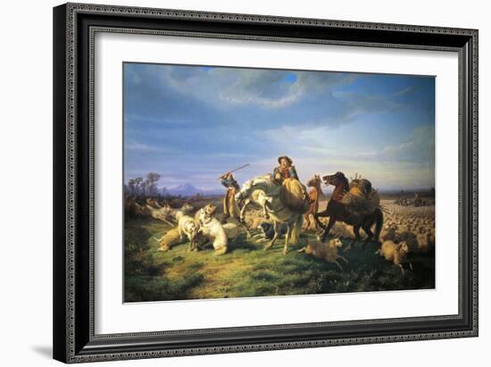 Flock, 1861-Filippo Palizzi-Framed Giclee Print