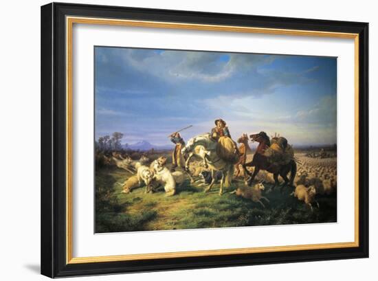 Flock, 1861-Filippo Palizzi-Framed Giclee Print