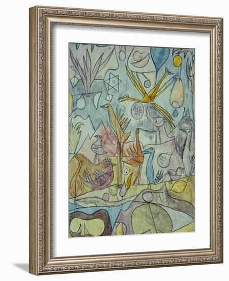 Flock of Birds; Vogelsammlung-Paul Klee-Framed Giclee Print