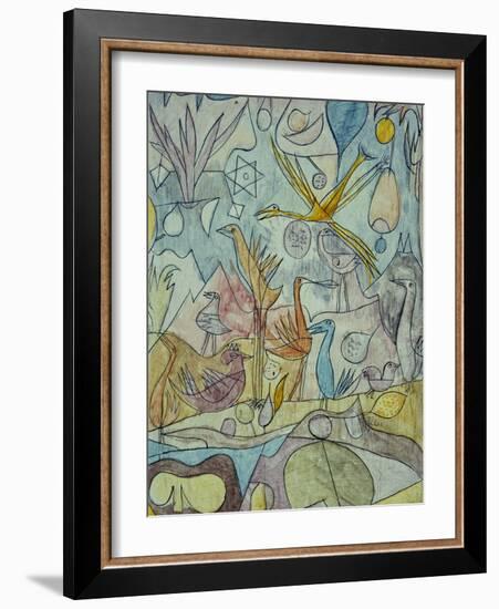 Flock of Birds; Vogelsammlung-Paul Klee-Framed Giclee Print