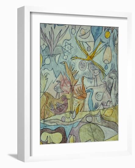 Flock of Birds; Vogelsammlung-Paul Klee-Framed Giclee Print