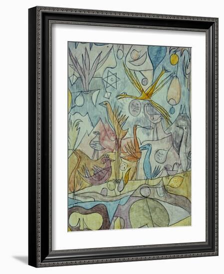 Flock of Birds; Vogelsammlung-Paul Klee-Framed Giclee Print