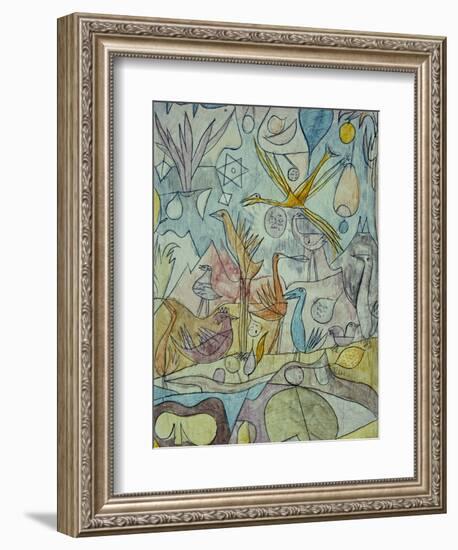 Flock of Birds; Vogelsammlung-Paul Klee-Framed Giclee Print