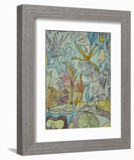 Flock of Birds; Vogelsammlung-Paul Klee-Framed Giclee Print