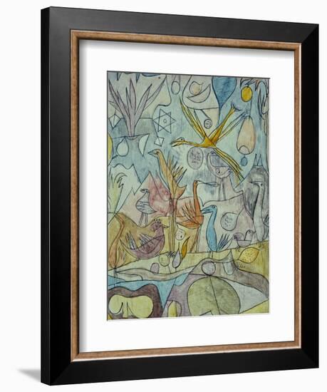 Flock of Birds; Vogelsammlung-Paul Klee-Framed Giclee Print