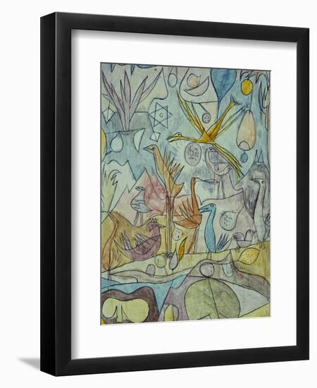 Flock of Birds; Vogelsammlung-Paul Klee-Framed Giclee Print