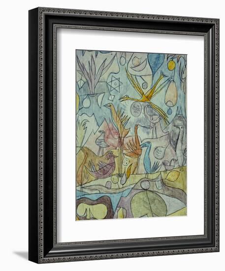 Flock of Birds; Vogelsammlung-Paul Klee-Framed Giclee Print