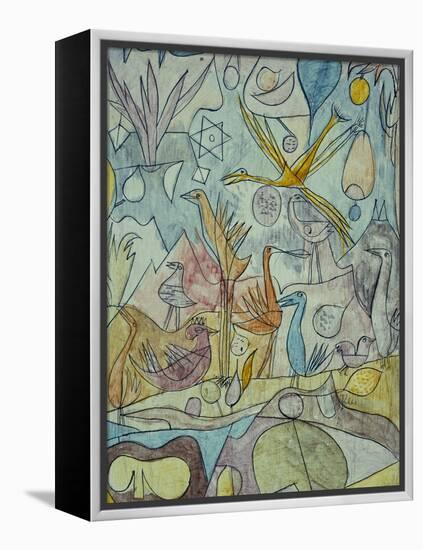 Flock of Birds; Vogelsammlung-Paul Klee-Framed Premier Image Canvas