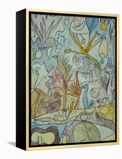 Flock of Birds; Vogelsammlung-Paul Klee-Framed Premier Image Canvas