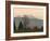 Flock of Snow Geese Take Flight, Mt. Baker and Cascades at Dawn, Fir Island, Washington, USA-Trish Drury-Framed Photographic Print