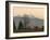 Flock of Snow Geese Take Flight, Mt. Baker and Cascades at Dawn, Fir Island, Washington, USA-Trish Drury-Framed Photographic Print