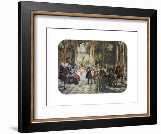 Flötenkonzert Friedrich des Großen-Adolph von Menzel-Framed Giclee Print