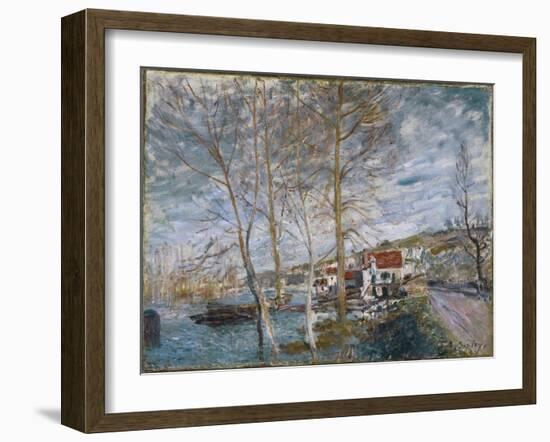 Flood at Moret (Inondation À More), 1879-Alfred Sisley-Framed Giclee Print