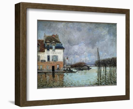 Flood at Port-Marly, 1876 (Oil on Canvas)-Alfred Sisley-Framed Giclee Print