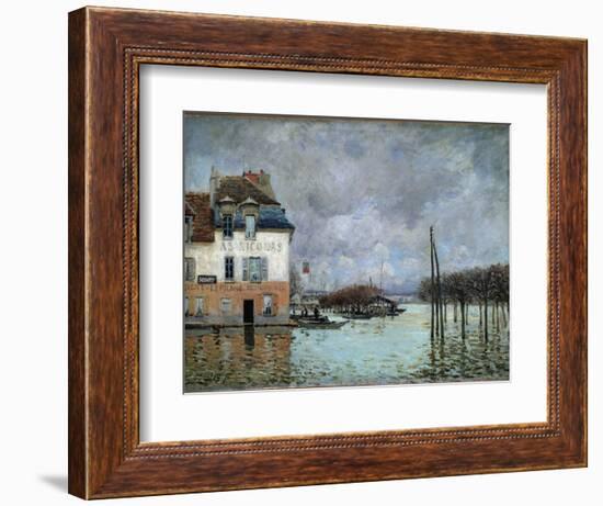 Flood at Port-Marly, 1876 (Oil on Canvas)-Alfred Sisley-Framed Giclee Print