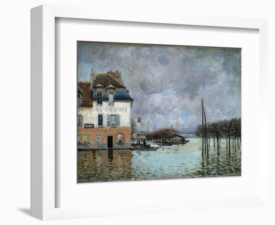 Flood at Port-Marly, 1876 (Oil on Canvas)-Alfred Sisley-Framed Giclee Print