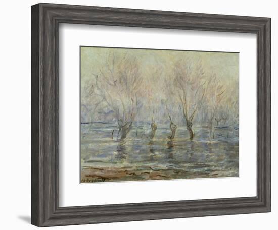 Flood in Giverny; L'Inondation a Giverny, C.1896-Claude Monet-Framed Giclee Print