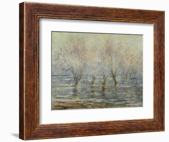 Flood in Giverny; L'Inondation a Giverny, C.1896-Claude Monet-Framed Giclee Print