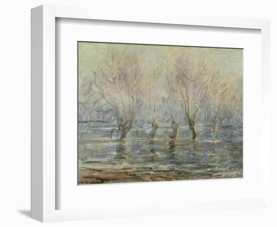 Flood in Giverny; L'Inondation a Giverny, C.1896-Claude Monet-Framed Giclee Print