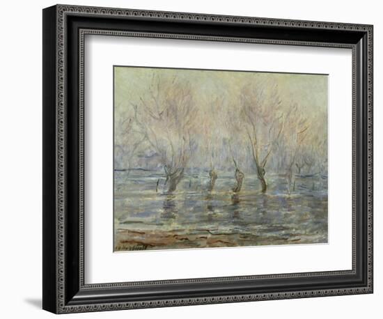 Flood in Giverny; L'Inondation a Giverny, C.1896-Claude Monet-Framed Giclee Print